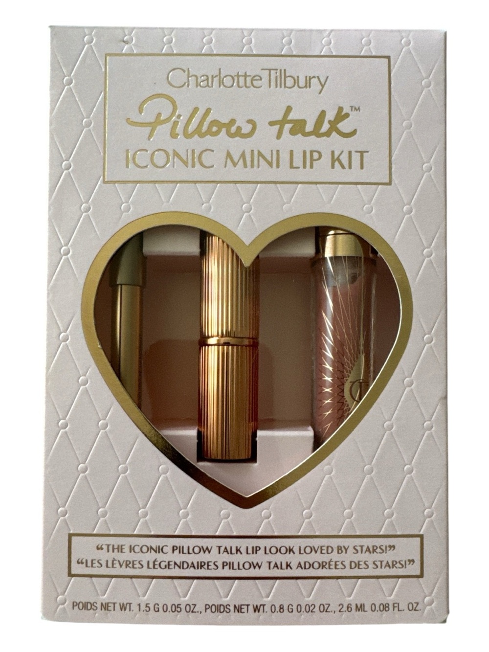 Charlotte Tilbury Pillow Talk Limited Edition Iconic Mini Lip Kit NIB
